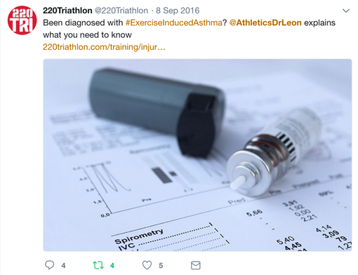 220 Triathlon Asthma