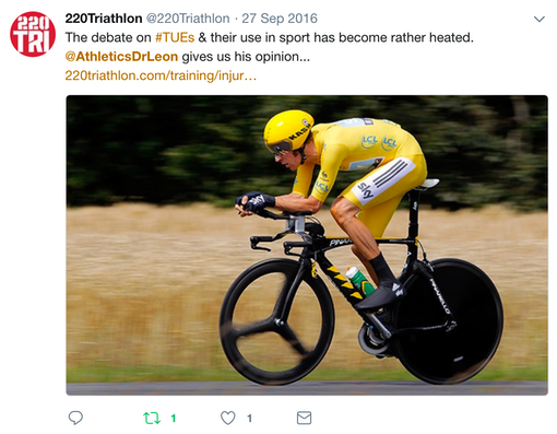 220 Triathlon TUE's
